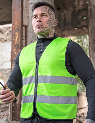 K-RX217-Hi-Vis Safety Vest Cologne With Front Zipper